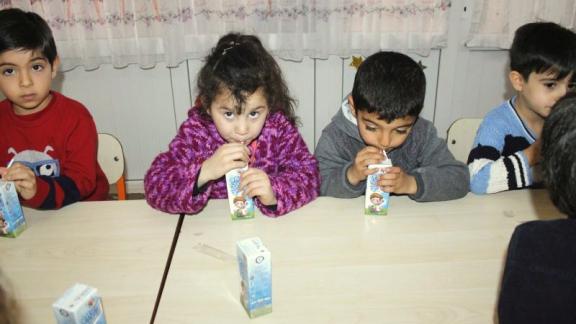             Okul Sütü Projesi Süt  Dağıtım Töreni Yapıldı