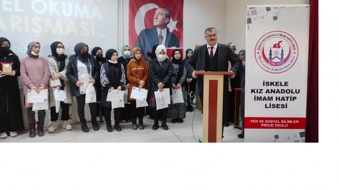 İl Müdürümüz Hasan TEVKE,Ezan Okuma Yarışması ve Genç Nida  Kur'anı Kerimi güzel okuma programlarına katıldı