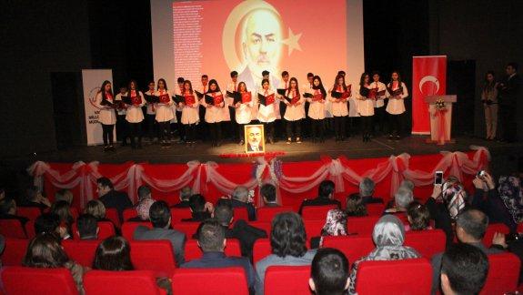 İstiklal Marşının kabulü ve Mehmet Akif Ersoyu Anma programı Yapıldı