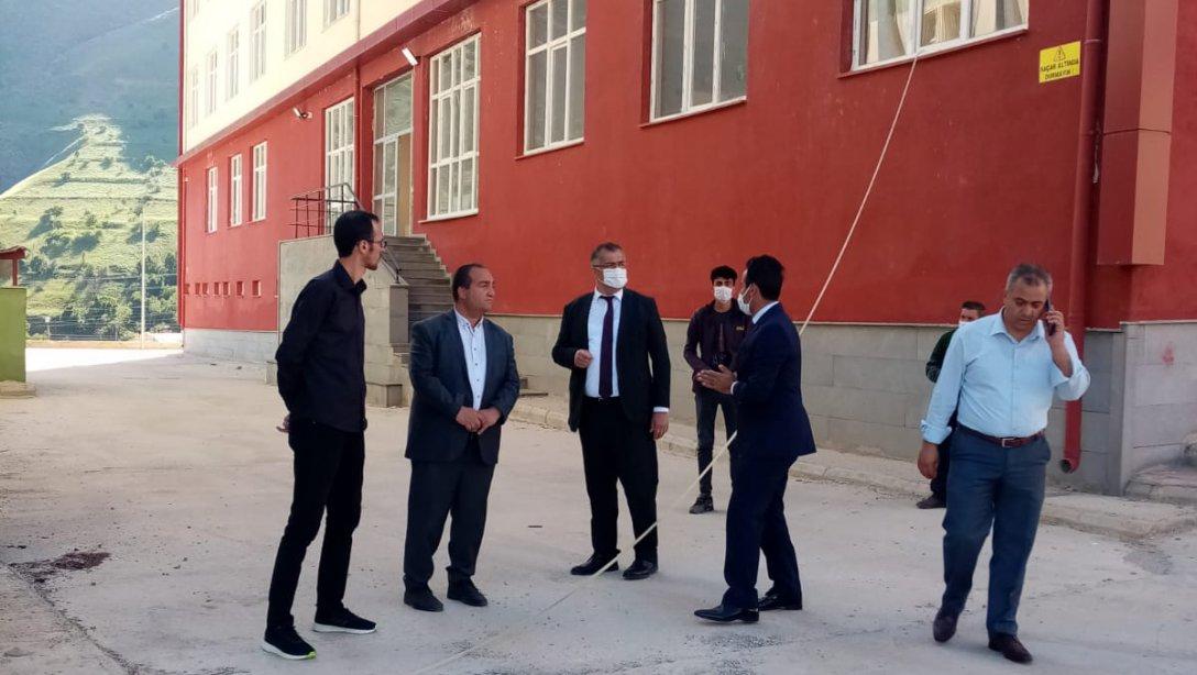 İl Milli Eğitim Müdürü  Hasan Tevke'nin ilçe ziyaretleri devam ediyor