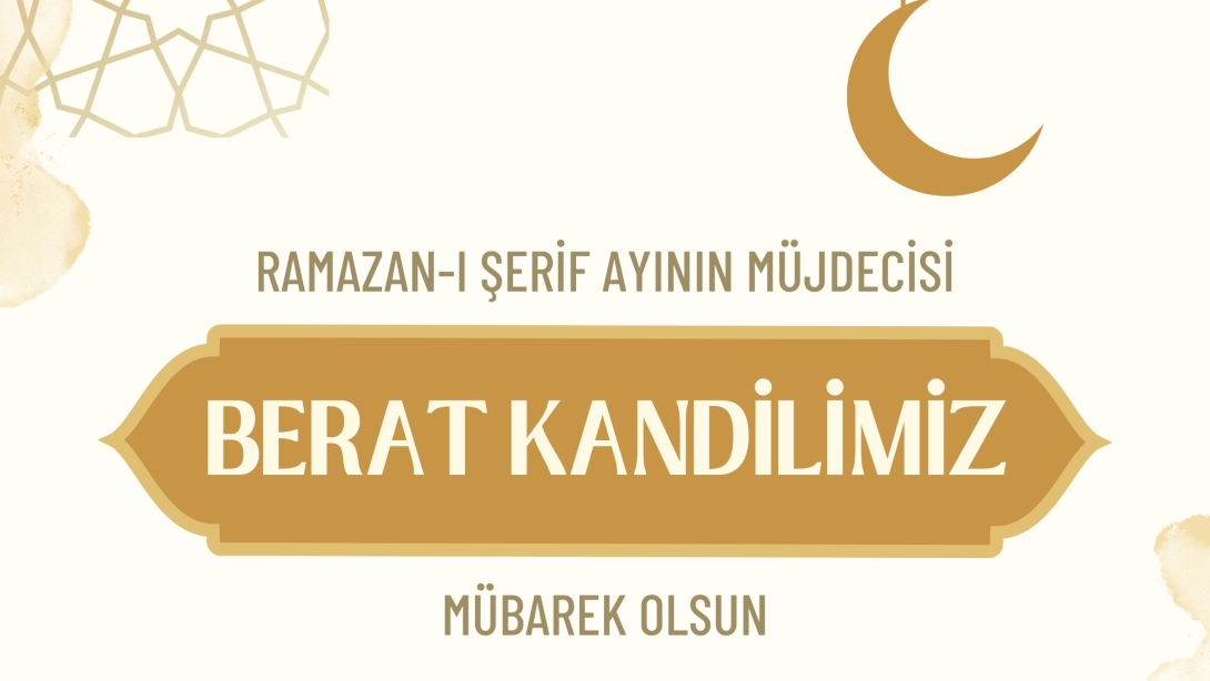 İL MÜDÜRÜMÜZ SN. ARAS'IN BERAT KANDİLİ MESAJI